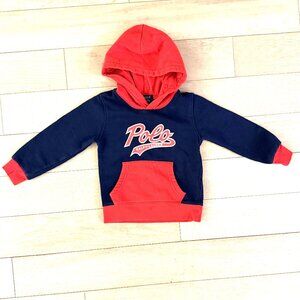 Polo Ralph Lauren for Boys 4T Navy/Red Hoodie Sweater